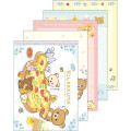 Japan San-X A6 Notepad - Rilakkuma / Let's All Be Full And Satisfied B - 1