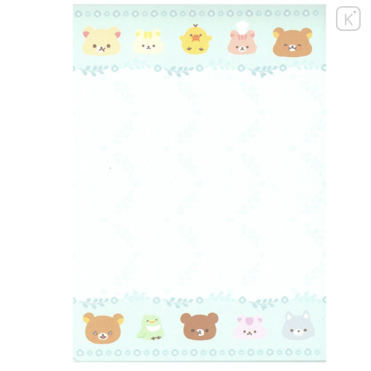 Japan San-X A6 Notepad - Rilakkuma / Let's All Be Full And Satisfied B - 4