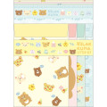 Japan San-X Letter Writing Set - Rilakkuma / Let's All Be Full And Satisfied B - 1