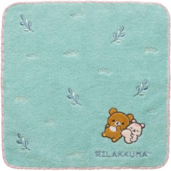 Japan San-X Mini Towel - Rilakkuma / Let's All Be Full And Satisfied B