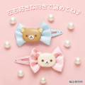 Japan San-X Hairpin 2pcs - Rilakkuma / Ribbon - 3