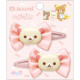 Japan San-X Hairpin 2pcs - Korilakkuma : Ribbon