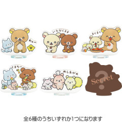 Japan San-X Secret Acrylic Stand - Rilakkuma / Let's All Be Full And Satisfied Blind Box