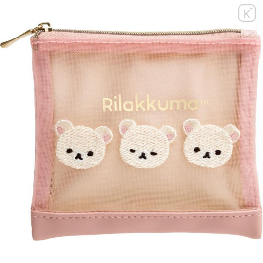 Japan San-X Mesh Mini Pouch - Korilakkuma - 1