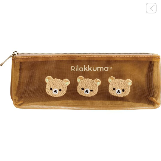 Japan San-X Mesh Pen Pouch - Rilakkuma - 1