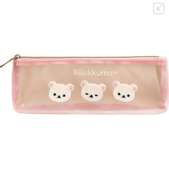 Japan San-X Mesh Pen Pouch - Korilakkuma - 1