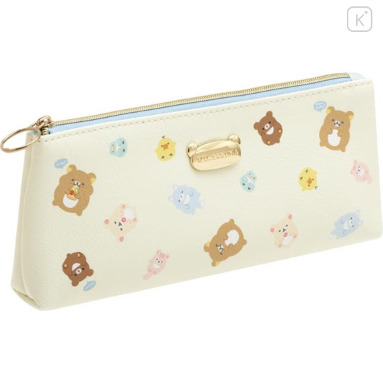 Japan San-X Pen Pouch - Rilakkuma / Let's All Be Full And Satisfied - 1