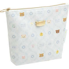 Japan San-X Cosmetic Pouch - Rilakkuma / Let's All Be Full And Satisfied
