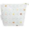 Japan San-X Cosmetic Pouch - Rilakkuma / Let's All Be Full And Satisfied - 2