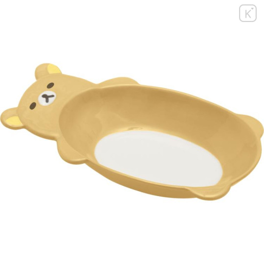 Japan San-X Plate - Rilakkuma / Let's All Be Full And Satisfied - 1