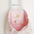 Japan San-X Tote Bag - Rilakkuma / Let's All Be Full And Satisfied - 3