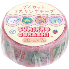 Japan San-X Die-cut Masking Tape - Sumikko Gurashi / Pink Heart
