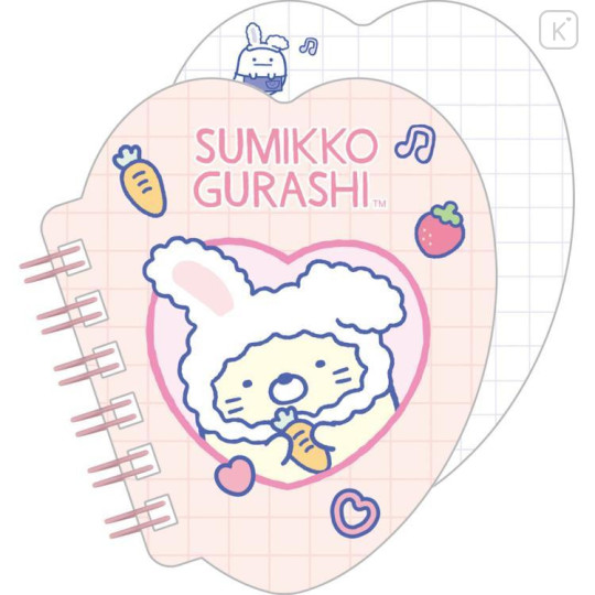 Japan San-X Secret Die-cut Mini Memo - Sumikko Gurashi / Pink Heart Blind Box - 6