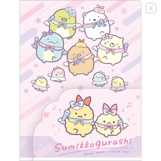 Japan San-X 8 Pockets A4 Clear Holder - Sumikko Gurashi / Angelic Idol B - 1