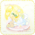 Japan San-X Mini Towel - Sumikko Gurashi / Yellow Watercolor - 1