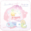 Japan San-X Mini Towel - Sumikko Gurashi / Pink Watercolor - 1