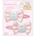 Japan San-X Hairpin 2pcs - Sumikko Gurashi / Shirokuma - 1