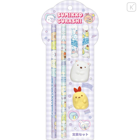 Japan San-X Stationery Set - Sumikko Gurashi / Purple - 1