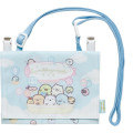 Japan San-X Pocket Pouch with Shoulder Strap - Sumikko Gurashi / Airship Blue - 1