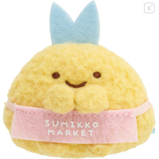 Japan San-X Tenori Plush 2pcs - Sumikko Gurashi / Sumikko Market Ebifurai no Shippo & Aji Furai no Shippo - 2