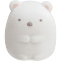 Japan San-X Petit Collection Mascot - Sumikko Gurashi : Shirokuma Polar Bear Flocked - 1