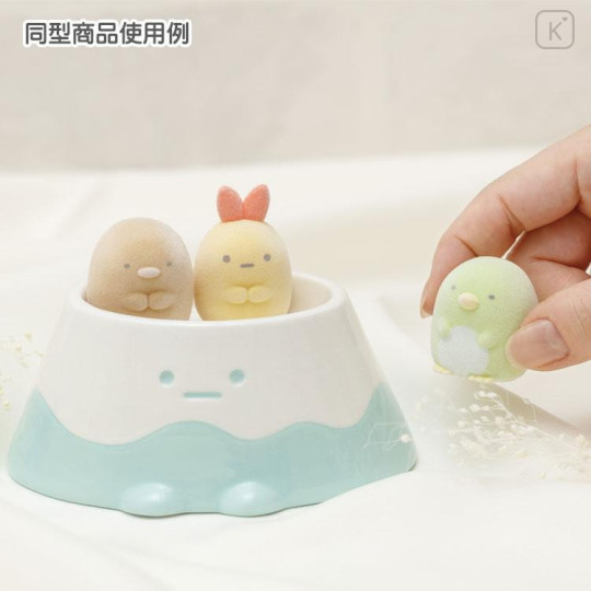 Japan San-X Petit Collection Mascot - Sumikko Gurashi : Shirokuma Polar Bear Flocked - 4