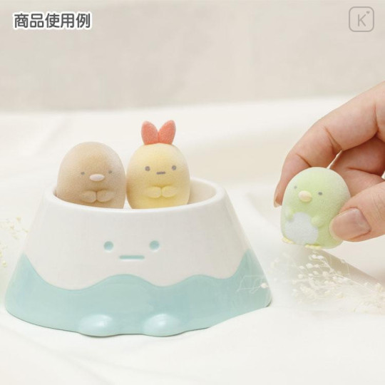 Japan San-X Petit Collection Mascot - Sumikko Gurashi : Tonkatsu Fried Pork Cutlet Flocked - 4