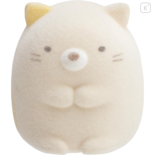 Japan San-X Petit Collection Mascot - Sumikko Gurashi : Neko Cat Flocked - 1