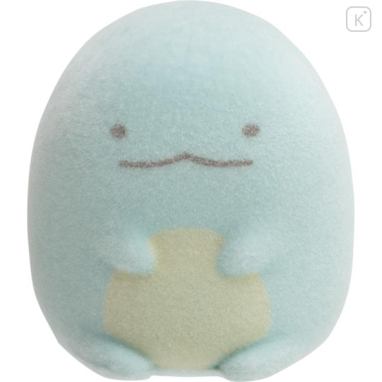 Japan San-X Petit Collection Mascot - Sumikko Gurashi : Tokage Dinosaur Lizard Flocked - 1