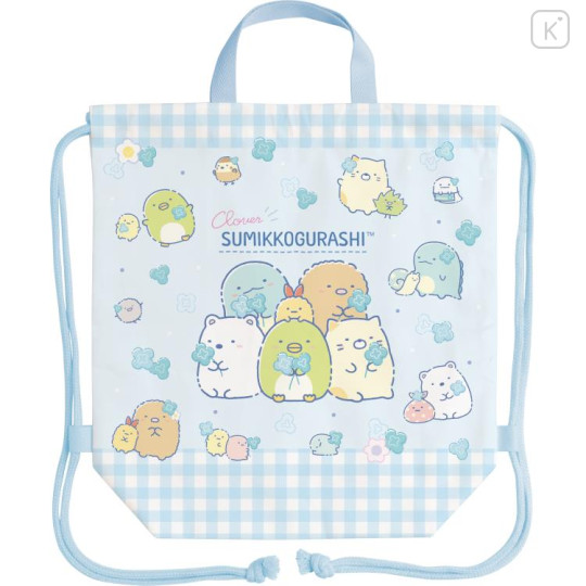 Japan San-X Drawstring Bag (L) - Sumikko Gurashi / Clover - 1