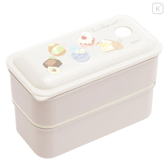 Japan San-X 2 Tier Lunch Box - Sumikko Gurashi / Happy Delicious Time - 1