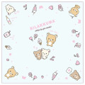 Japan San-X Cotton Napkin - Rilakkuma / Blue - 1