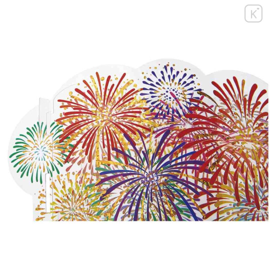 Japan Fireworks 3D Greeting Card - 3