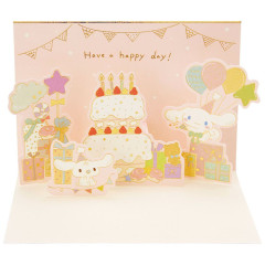 Japan Sanrio 3D Greeting Card - Cinnamoroll / Happy Birthday