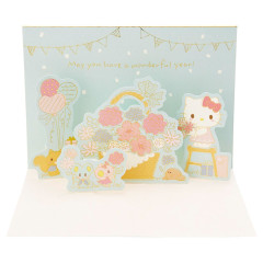 Japan Sanrio 3D Greeting Card - Hello Kitty / Happy Birthday