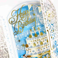 Japan 3D Greeting Card - Snowflake Cake / Happy Birthday - 3