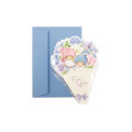 Japan Sanrio Greeting Card - Little Twin Stars / Flower Bouquet - 3