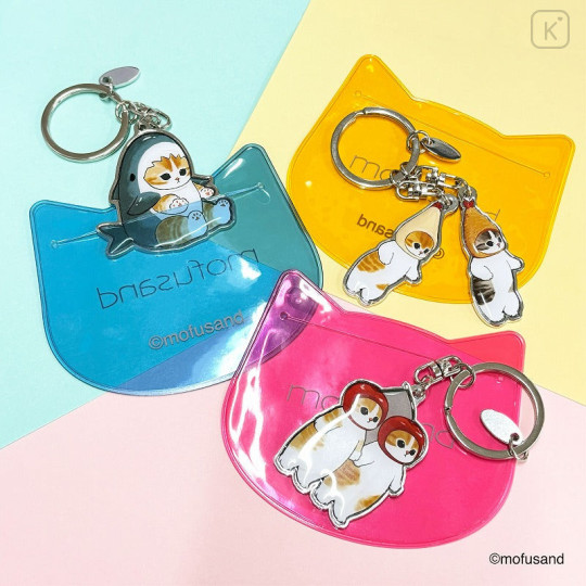 Japan Mofusand Keychain with Case - Cherry Cat - 2