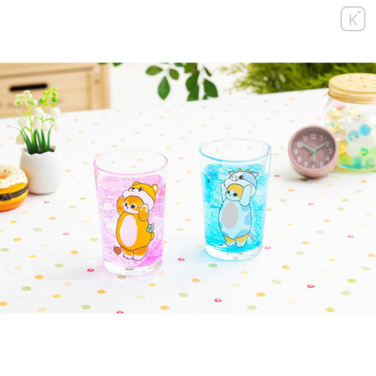 Japan Mofusand Mini Glass Tumbler - Bear Cat / Kuma Nyan - 2