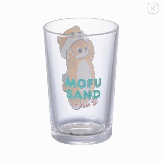 Japan Mofusand Mini Glass Tumbler - Bear Cat / Kuma Nyan - 4