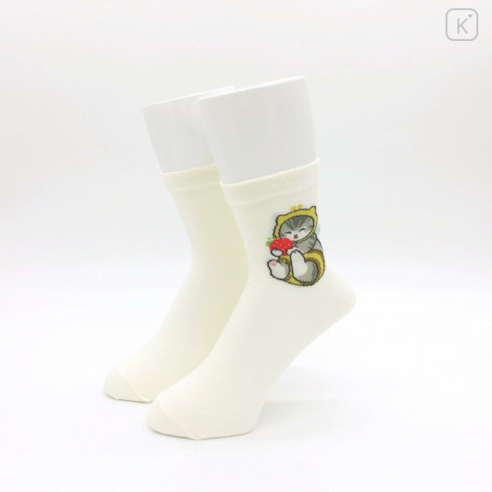 Japan Mofusand Crew Socks - Bee Cat / Hachinyan - 2