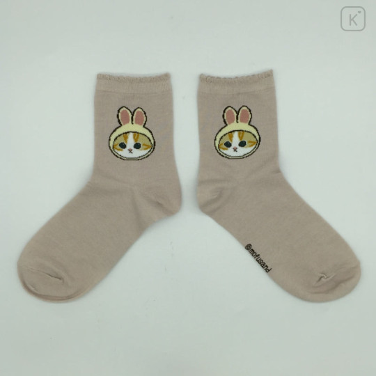 Japan Mofusand Crew Socks - Rabbit Cat / Usanyan - 1