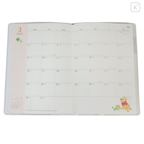 Japan Disney B6 Planner Monthly Schedule Book - 2025 Winnie the Pooh & Friends : Light Yellow - 3