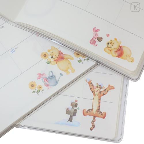 Japan Disney B6 Planner Monthly Schedule Book - 2025 Winnie the Pooh & Friends : Light Yellow - 4