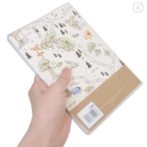 Japan Disney B6 Planner Monthly Schedule Book - 2025 Winnie the Pooh & Friends / Forest Map - 2