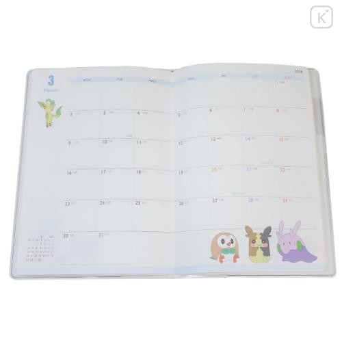 Japan Pokemon B6 Planner Monthly Schedule Book - 2025 Characters / Light Orange - 3