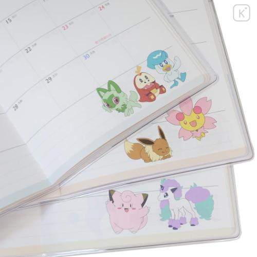 Japan Pokemon B6 Planner Monthly Schedule Book - 2025 Characters / Light Orange - 4