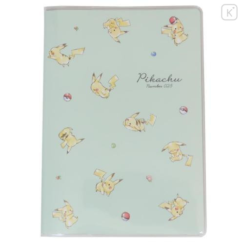 Japan Pokemon B6 Planner Monthly Schedule Book - 2025 Pikachu / Light Green - 1