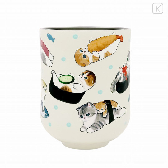 Japan Mofusand Vacuum Insulated Tea Cup - Sushi Cat Nyan - 1