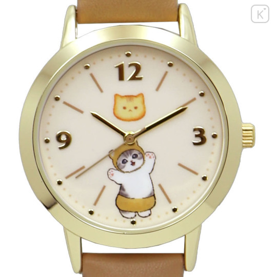 Japan Mofusand Leather Watch - Bear Cat / Kuma Nyan - 1